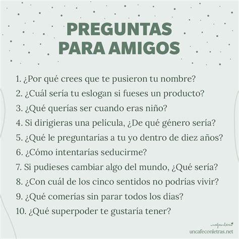 preguntas para conocer a tus amigos|90 preguntas para conocer más y mejor a tus amigos